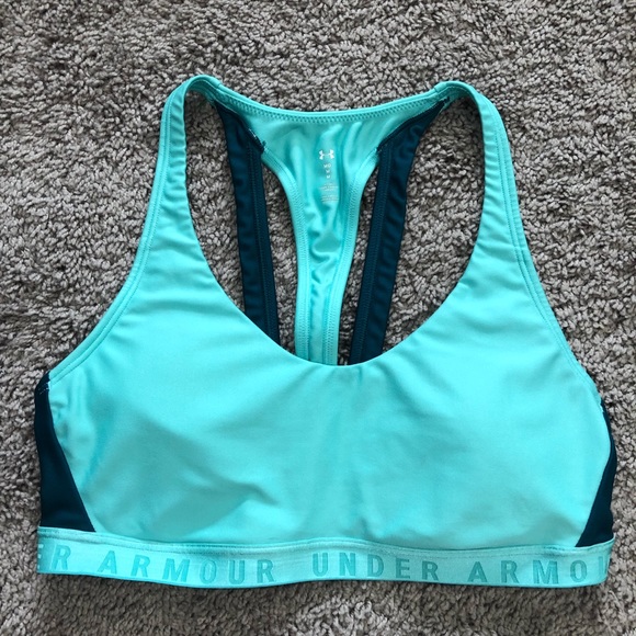 Under Armour Other - Teal and navy under armour sports bra size medium